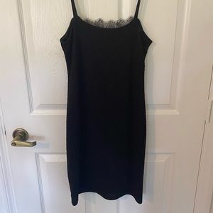 Black mini dress